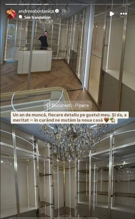 Imagini din noua casă a Andreei Bostănică. Influencerița se va muta în curând în locuința ei de vis. „Un an de muncă, fiecare detaliu pe gustul meu”