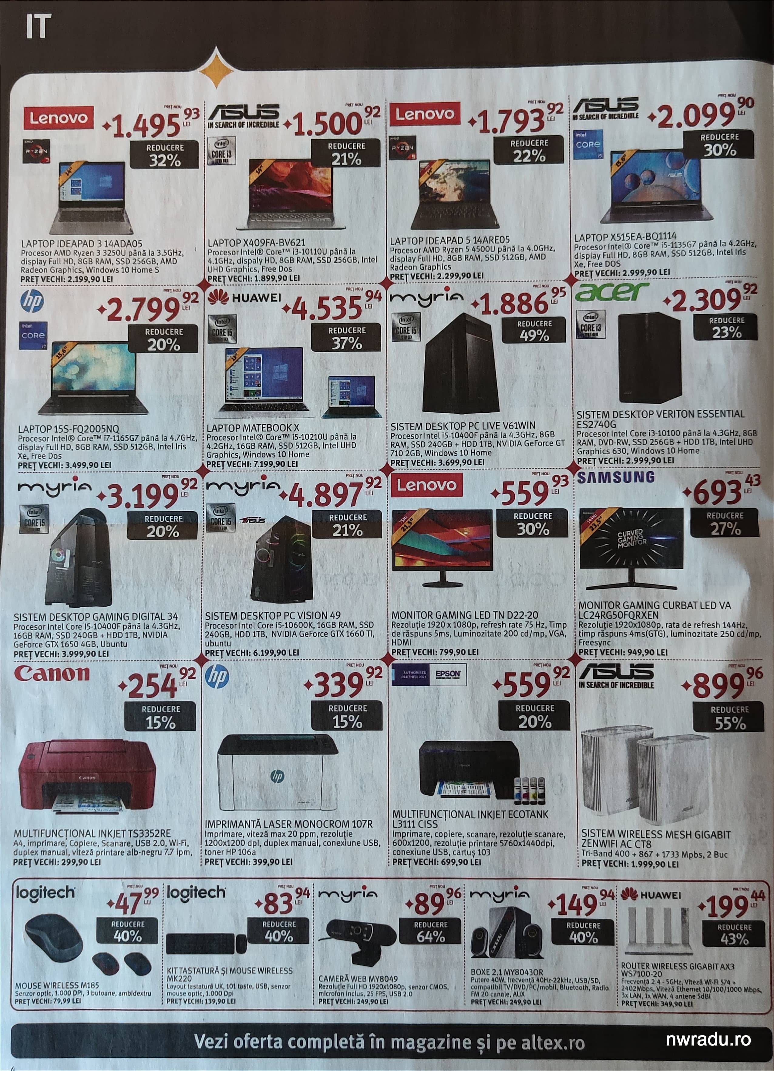 Catalogul ofertelor Altex de Black Friday 2021. Reducerile au început pe 28 octombrie