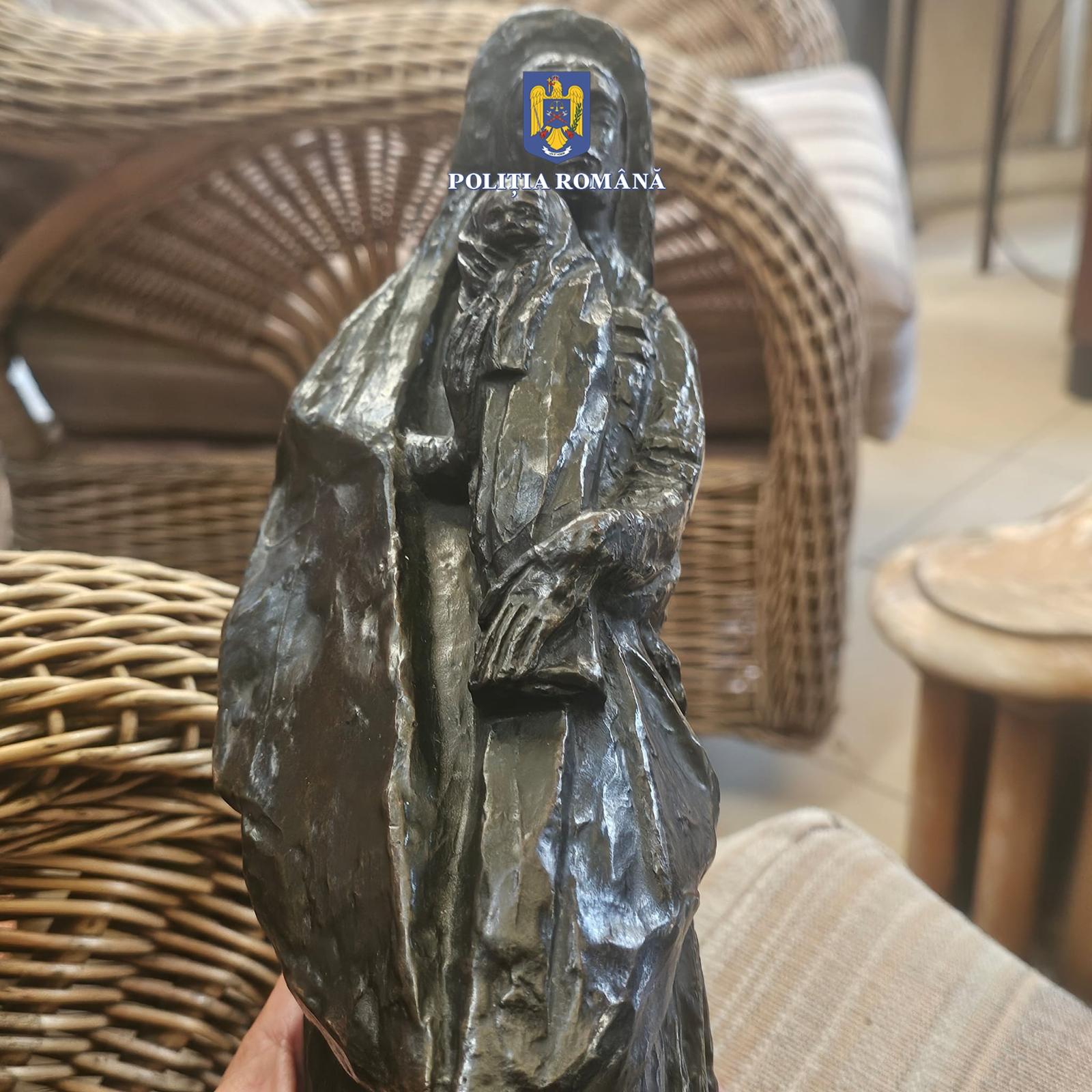 Statuetă de zeci de mii de euro, găsită la Constanța, după ce fusese furată din Franța în 2018