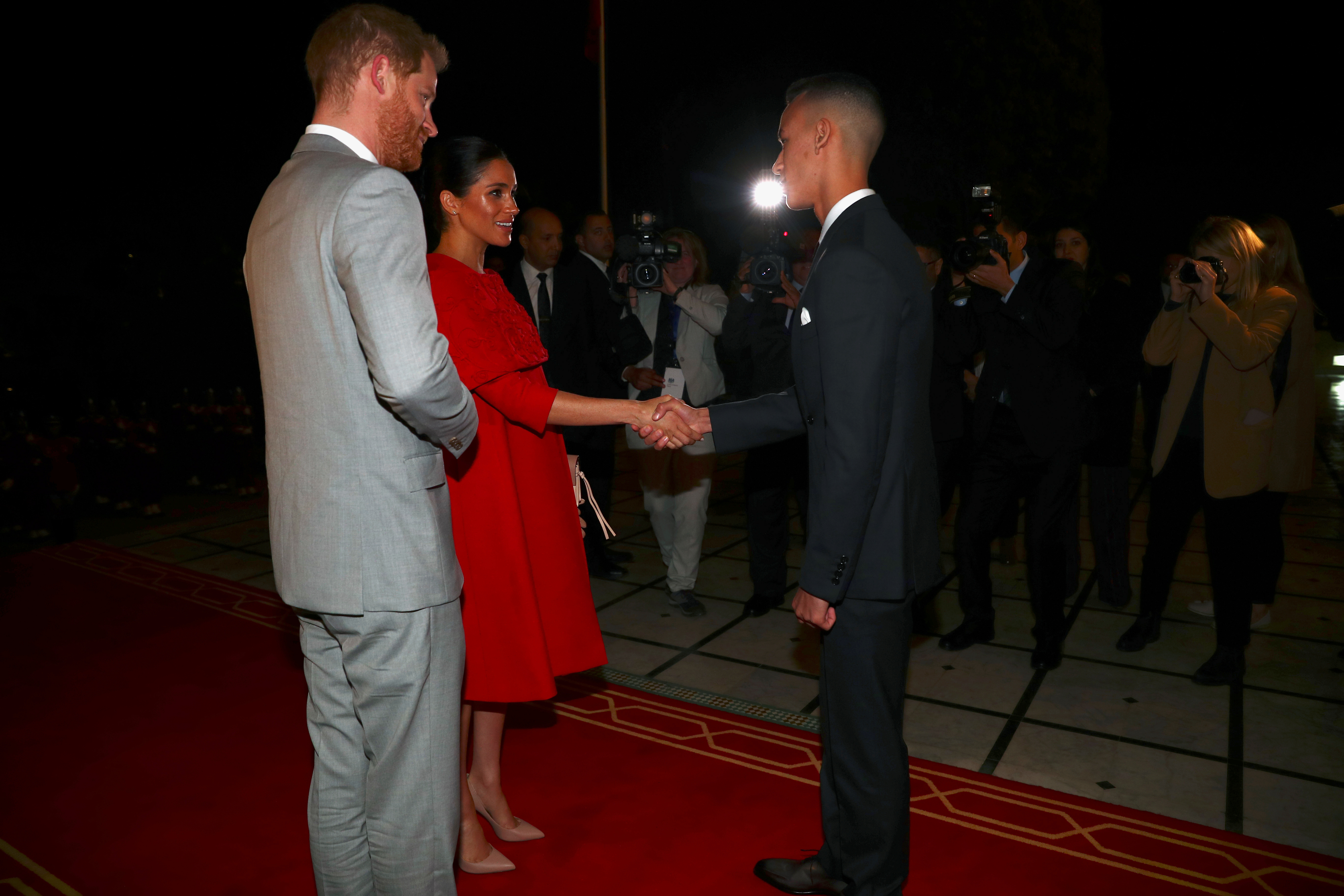 FOTO | Meghan Markle, la ultima vizită oficială din străinătate, înainte să nască. Ducii de Sussex sunt în Maroc