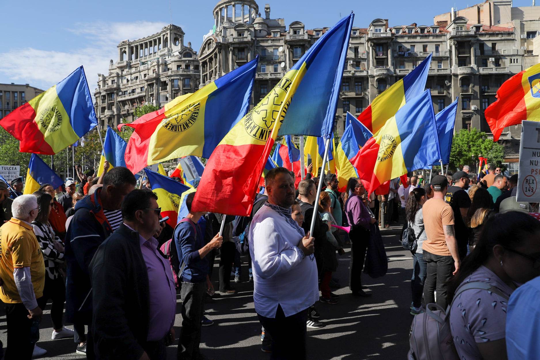 REPORTAJ. Protest AUR în București. Ce s-a strigat și cum s-a derulat manifestația