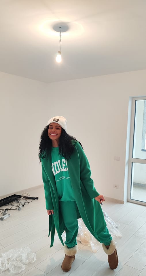 Prima imagine din noul apartament al Majdei Aboulumosha. „Pentru mine e o mare realizare”