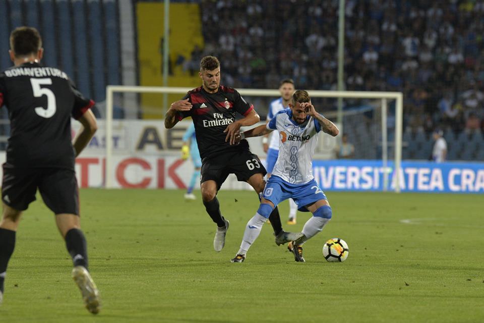 LIVETEXT. CSU Craiova - AC Milan, Liga Europa, turul 3 preliminar. 0-1 la Severin. Oltenii au pierdut italienește. ”Diavolii”, posesie 66,6% / GALERIE FOTO&VIDEO