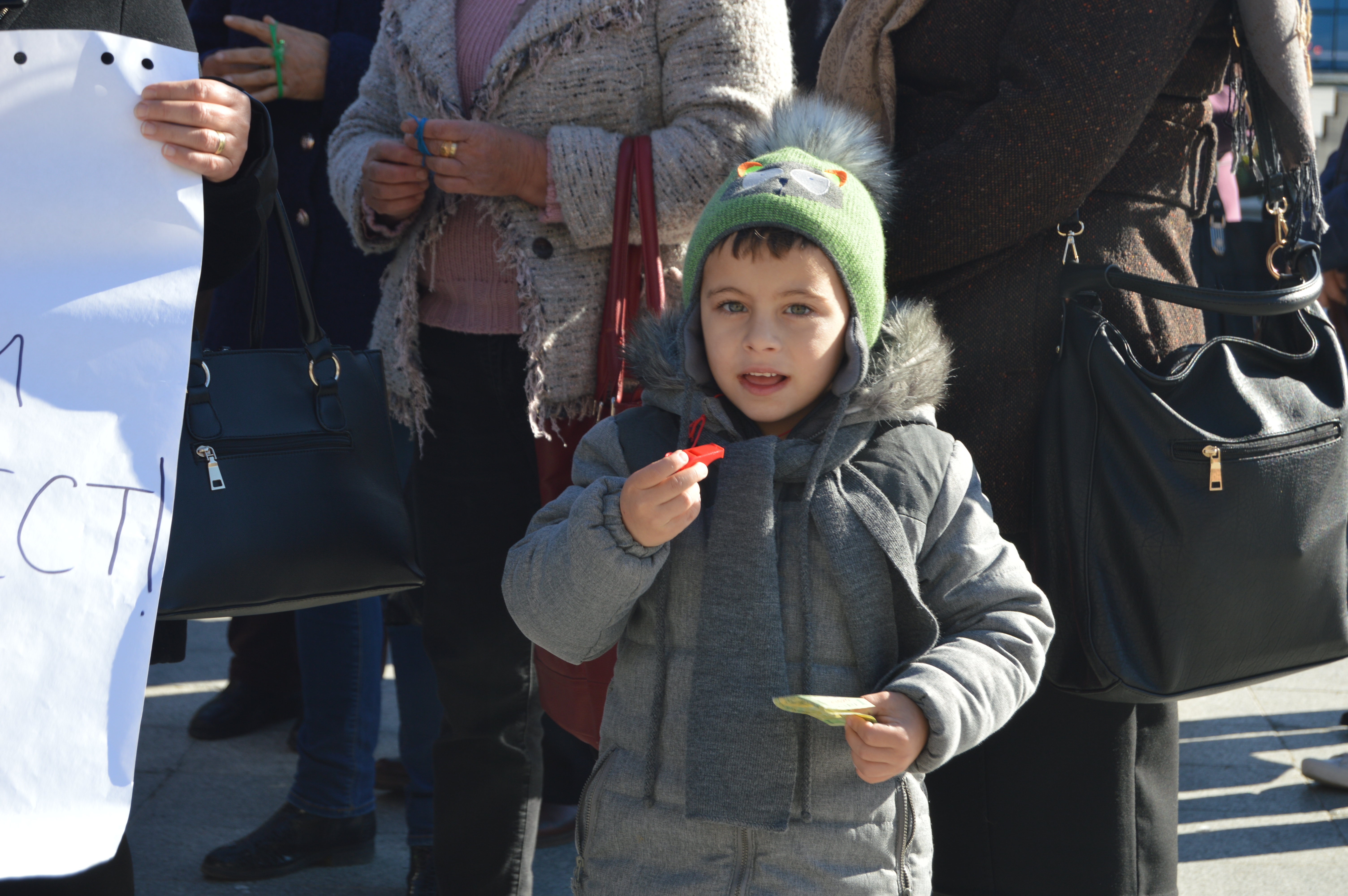 Copil aflat în plasament, dus la un miting în Vaslui pentru drepturi salariale. Asistentul maternal este acum anchetat| GALERIE FOTO