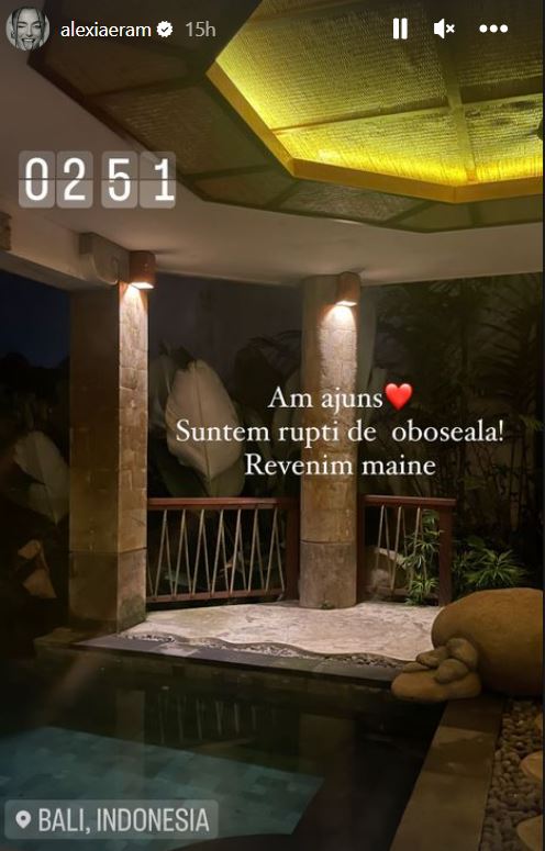 Alexia Eram și Mario Fresh, vacanță în Bali: „Suntem rupți de oboseală”