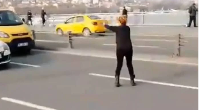 „L-am botezat «Miracol»”. O femeie a oprit traficul pe aglomeratul pod Atatürk din Istanbul și a salvat un pisoi blocat între benzi | VIDEO