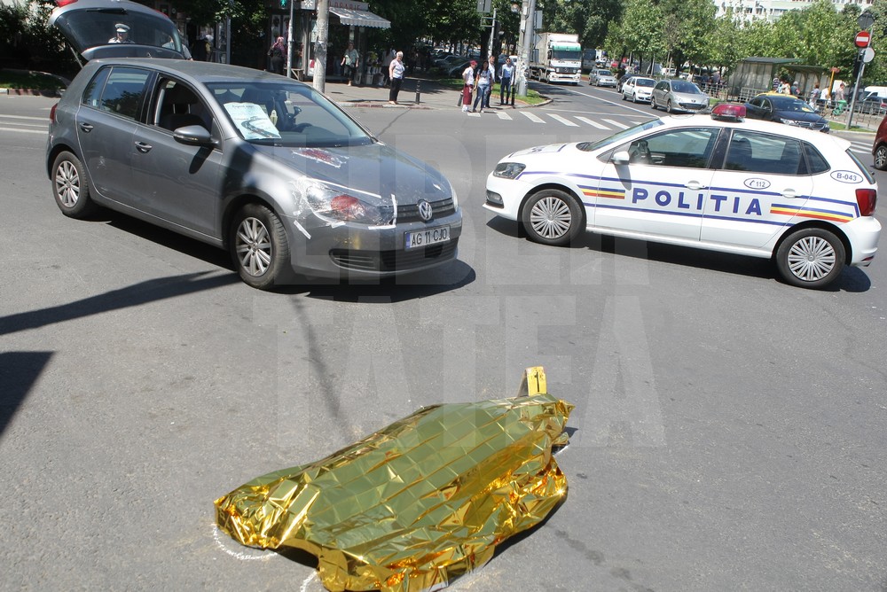 Cum intervin polițiștii în cazul unui accident rutier. Simularea, desfășurată într-o intersecție din București / VIDEO&FOTO