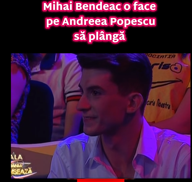 De ce a făcut-o Mihai Bendeac pe Andreea Popescu să plângă în fața soțului. „Te-a lăsat pe tine să fii în față. Ți-a lăsat ție prim-planul”