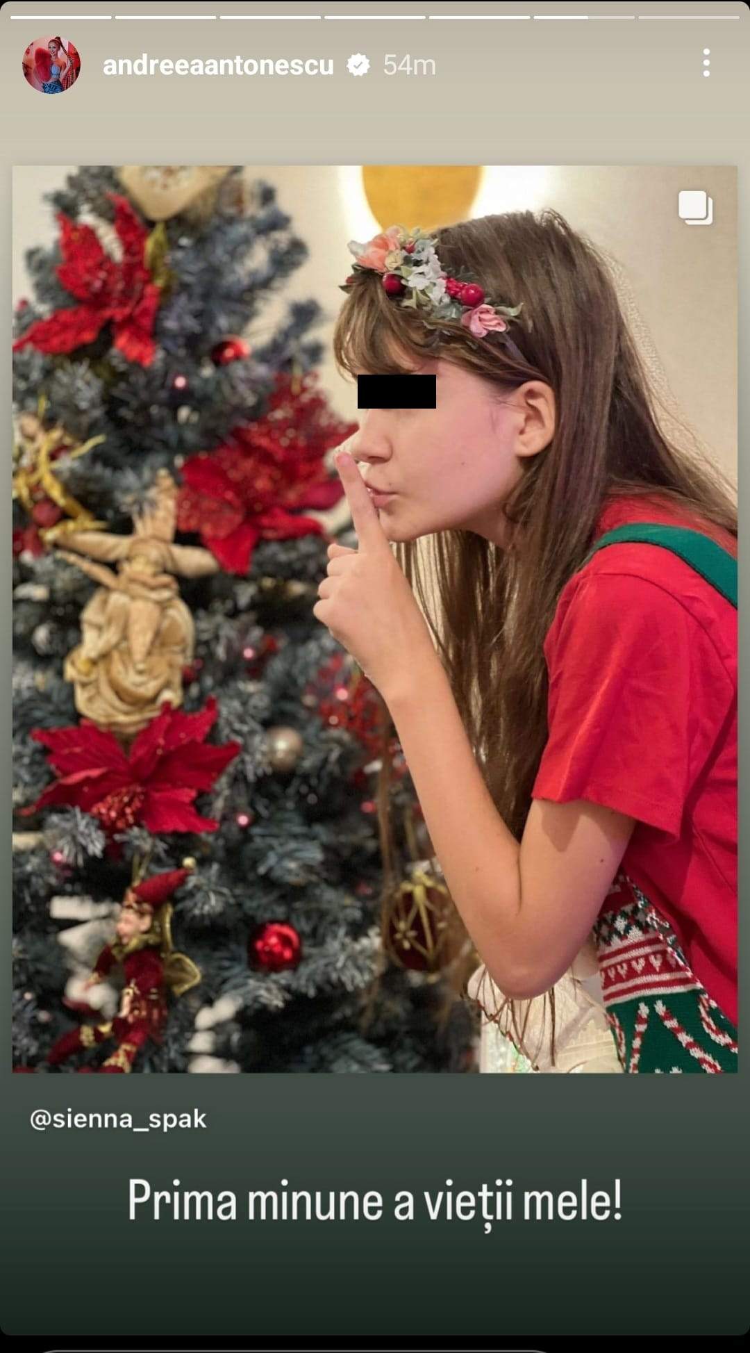 Andreea Antonescu a petrecut primul Crăciun alături de cea de-a doua fiică. Întreaga familie i-a fost alături. „Cel mai frumos Crăciun”
