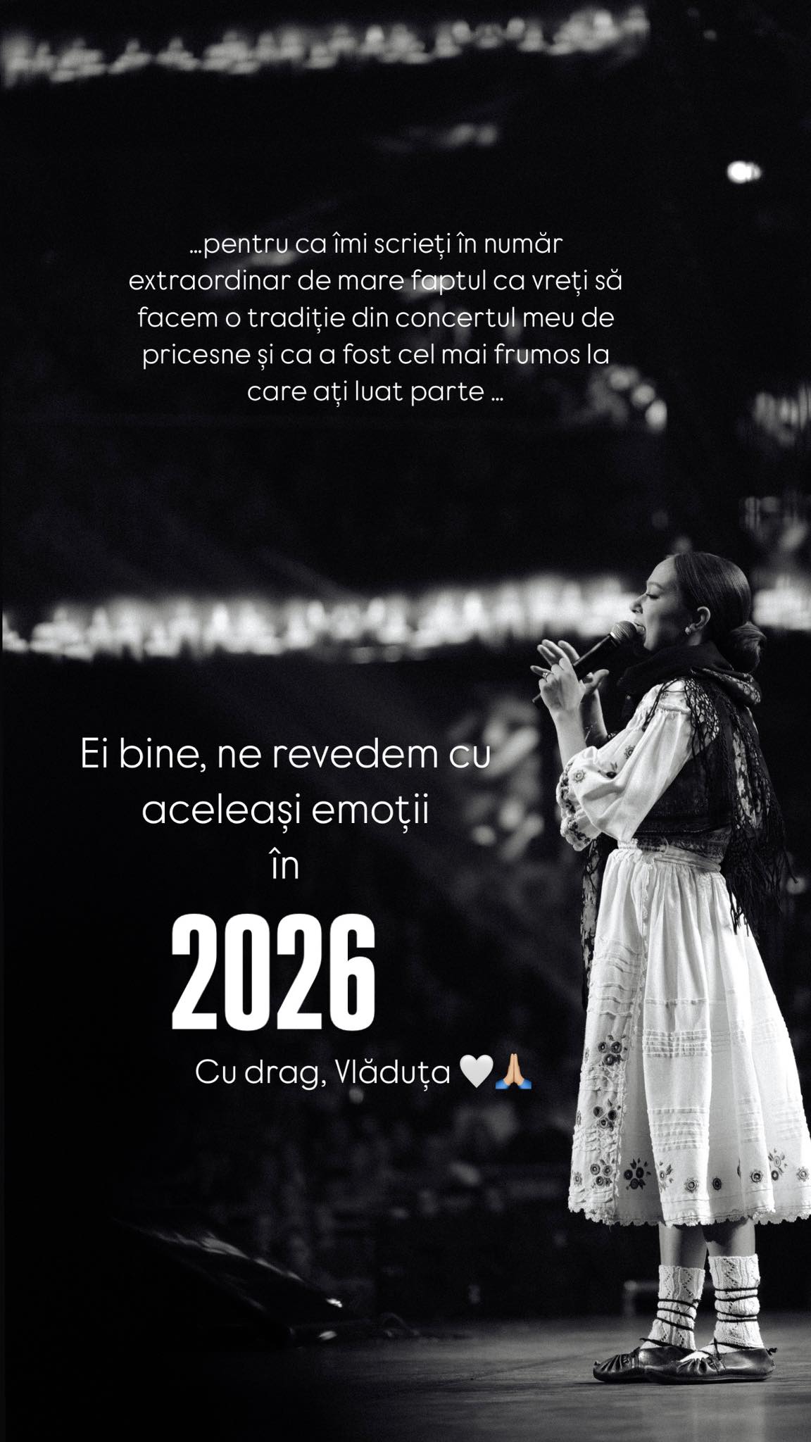 Anunțul făcut de Vlăduța Lupău după concertul ei de la Cluj: „Mesajele nu încetează să se oprească”. Cântăreața a luat o decizie