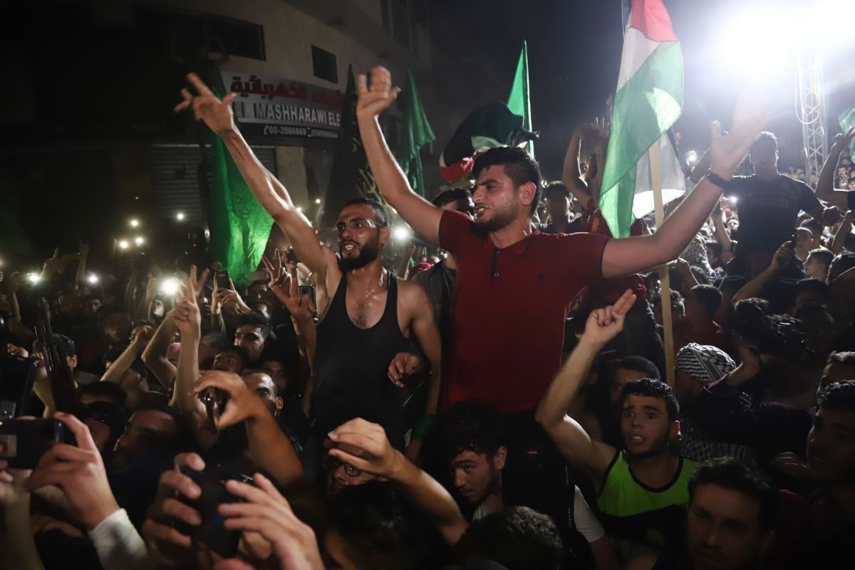 Imaginile bucuriei în Fâșia Gaza, după acordul de încetare a focului cu Israelul