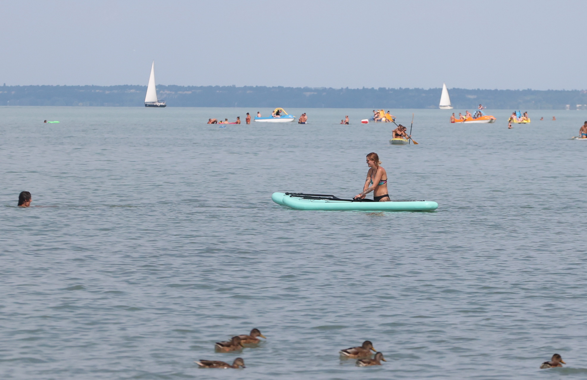 Drámai pillanatok a balatonlellei szabadstrandon: egy idős férfi rosszul lett a vízben