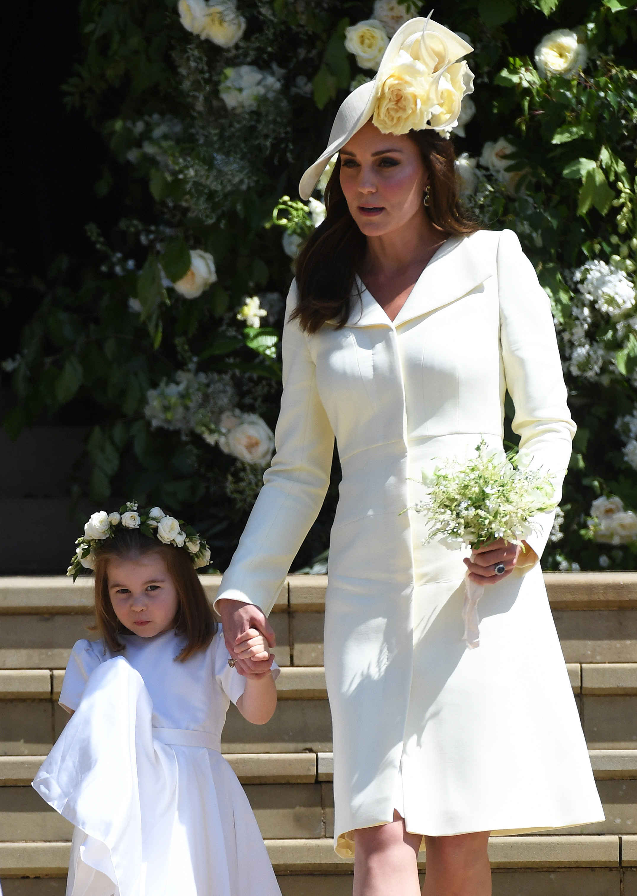 FOTO | Prinţul George şi Prinţesa Charlotte, adorabili la nunta regală