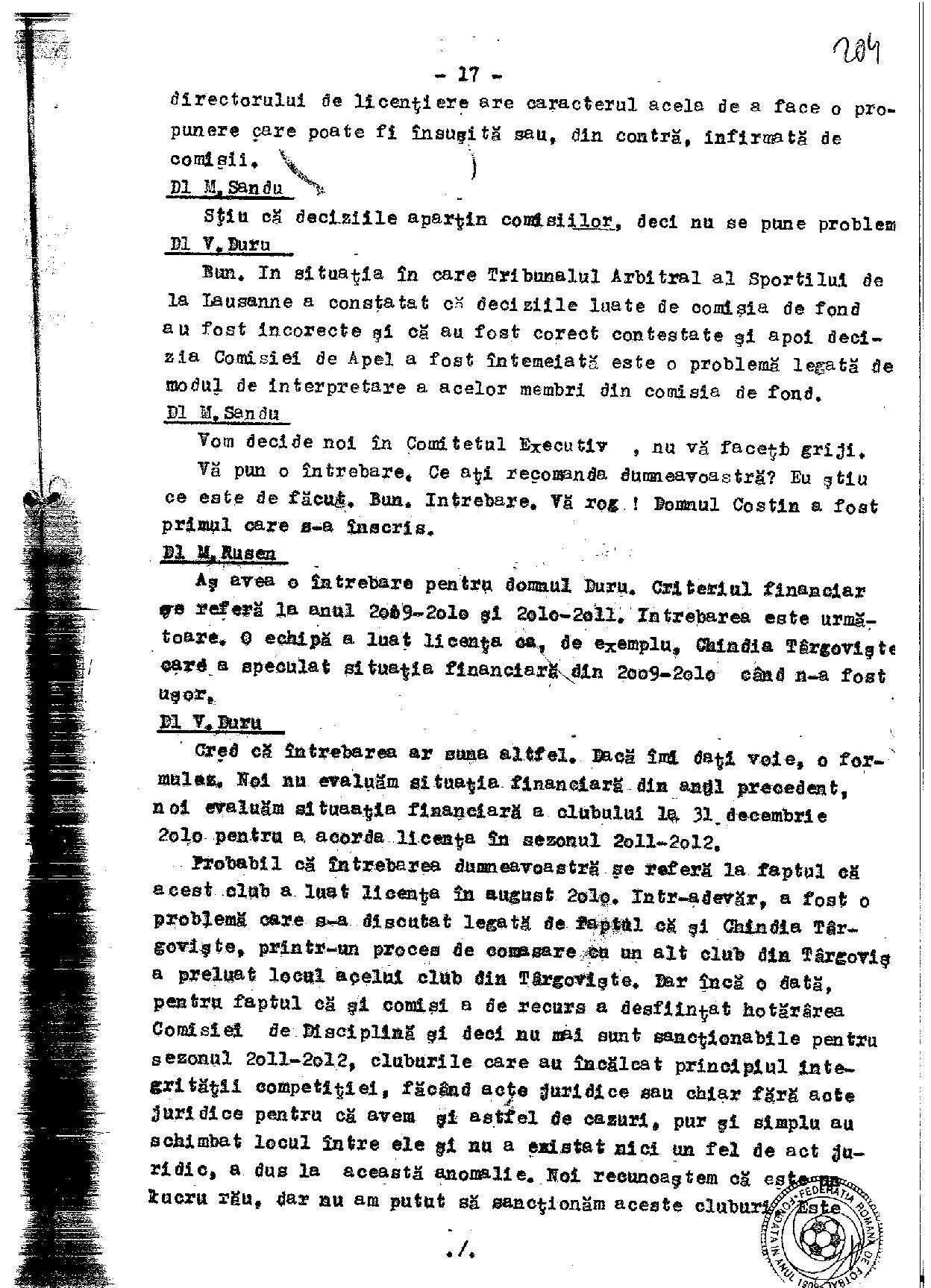 Stenogramă-bombă! Mircea Sandu l-a acuzat într-un CEx din 2011 pe un fost șef al arbitrilor că joacă la pariuri. Reacția celui vizat / EXCLUSIV
