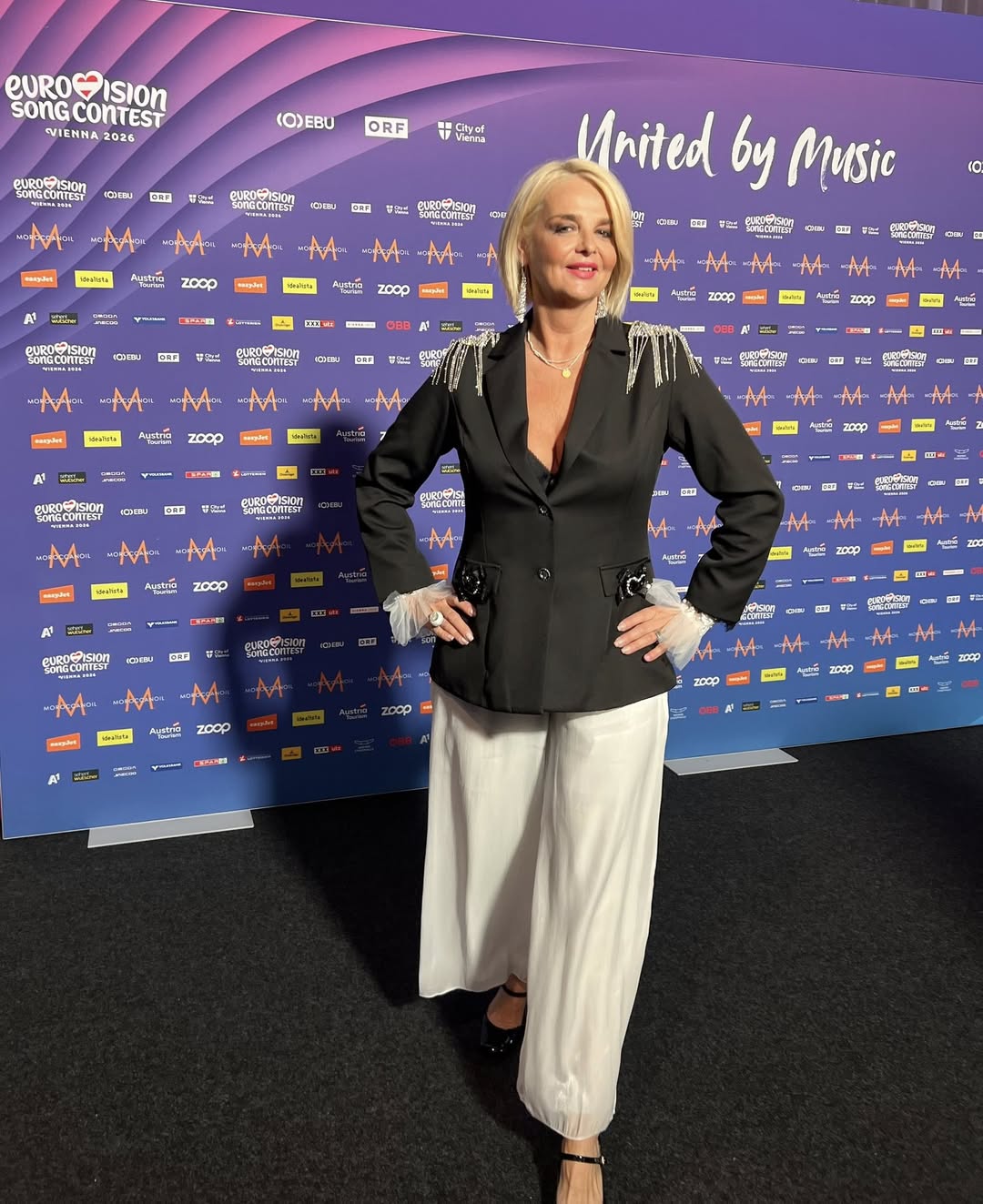 Cum a fost filmată Alexandra Căpitănescu înainte de a urca pe scenă în finala Eurovision 2026. Iuliana Marciuc e prezentă la Viena