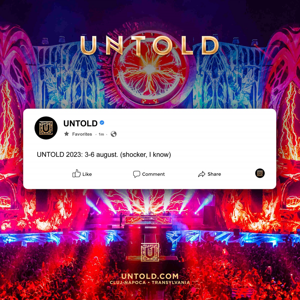 UNTOLD 2023 va avea loc între 3-6 august. Festivalul de la Cluj-Napoca a ajuns la a opta ediție