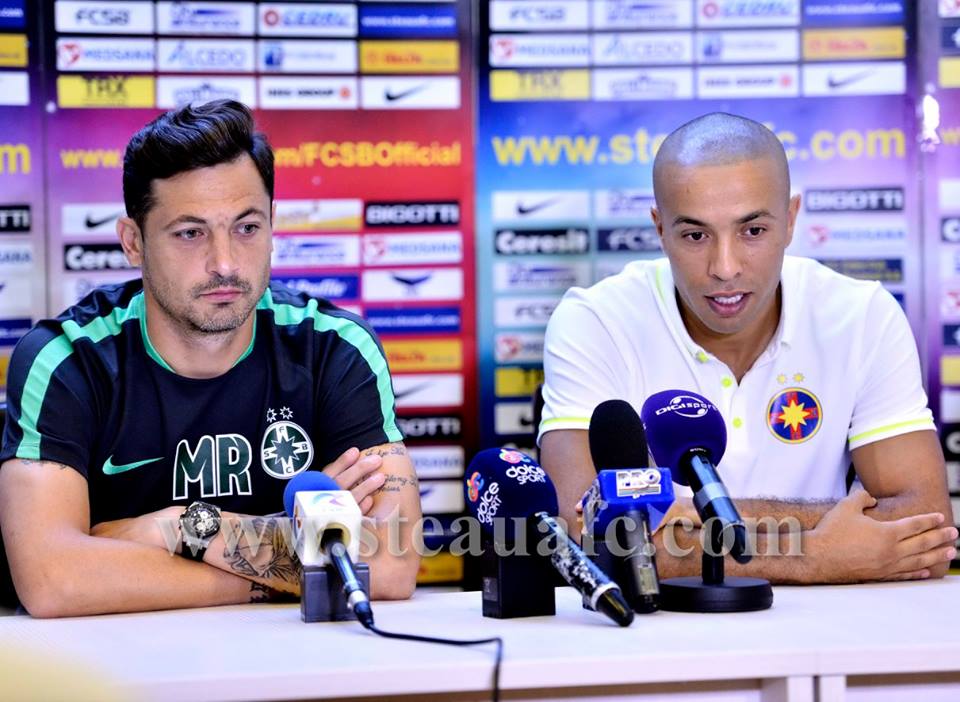 Steaua l-a prezentat oficial pe marocanul Houssine Kharja. Mirel Rădoi: "Să nu se aştepte ca Houssine să decidă singur meciurile" / GALERIE FOTO