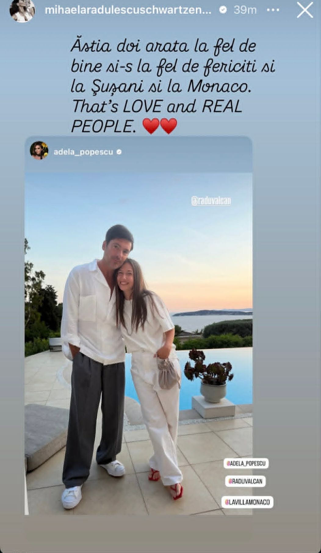 Cum au apărut Radu Vâlcan și Adela Popescu în casa de la Monaco a Mihaelei Rădulescu. Imagini rare cu cei trei. „O întâmplare minunată”