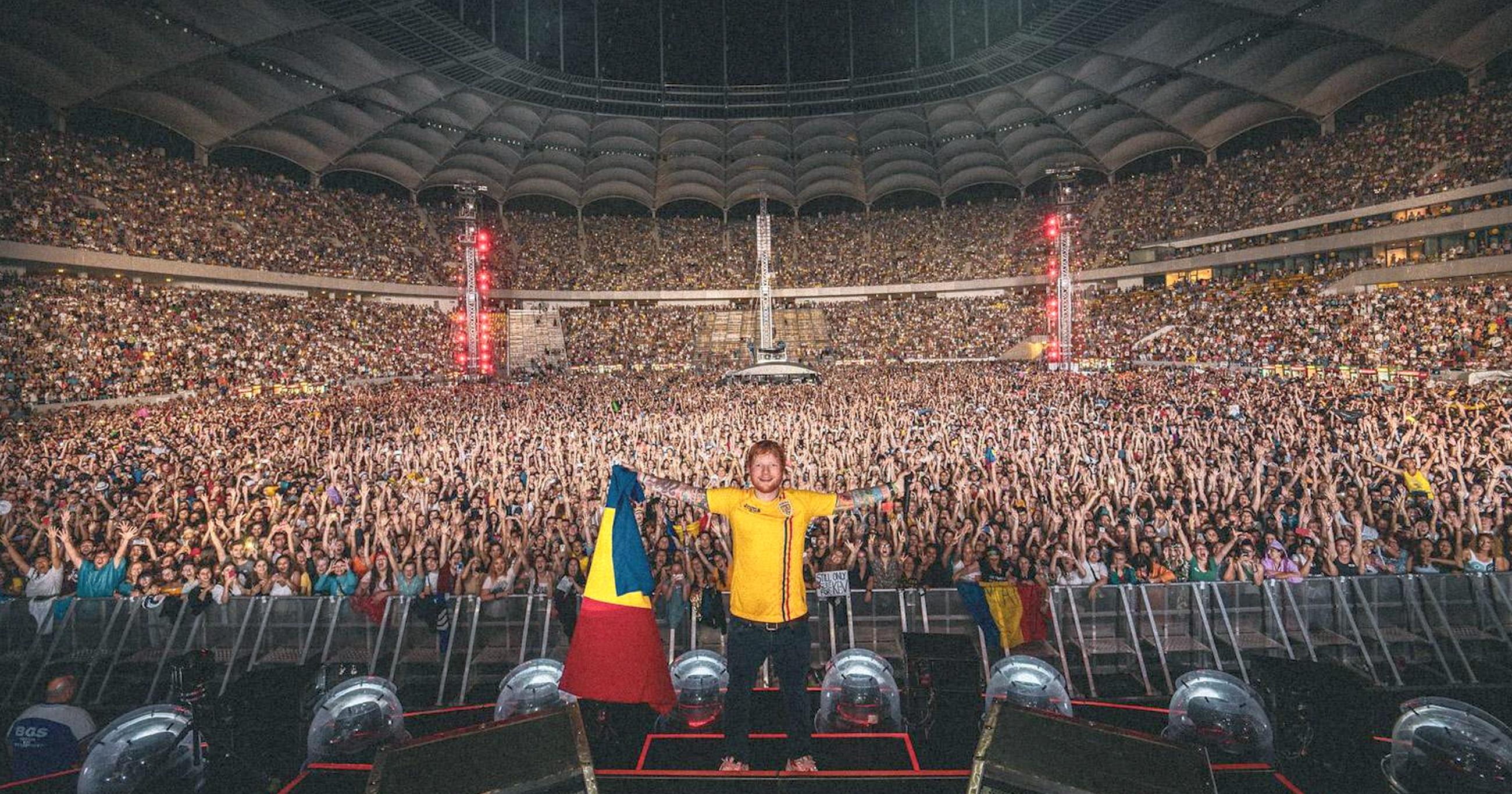 Biletele la concertul lui Ed Sheeran de la București, puse în vânzare. Care sunt prețurile
