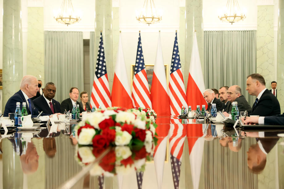 A doua zi a vizitei lui Joe Biden în Polonia. Președintele american, întâlnire cu omologul polonez, la Palatul Prezidențial din Varșovia