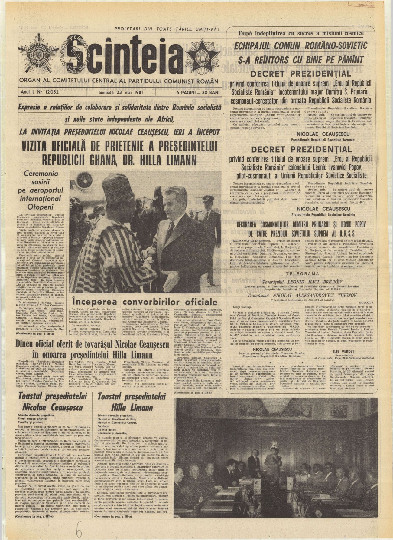 Primul român în spaţiul cosmic, Dumitru Prunariu, împlineşte 70 de ani. Ce scria presa comunistă în 1981 despre misiunea spațială