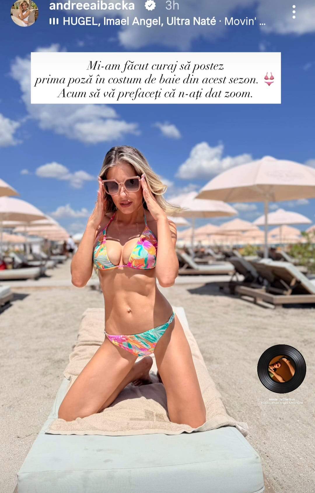 Imagini cu Andreea Ibacka în costum de baie, după ce s-a apucat de sală. „Mi-am făcut curaj să postez”