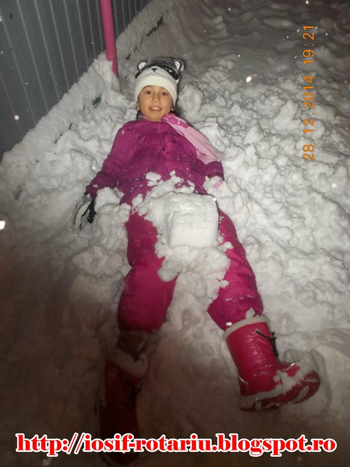 Kassandra s-a jucat în zăpadă, după 23 zile de la ultima operaţie / FOTO 