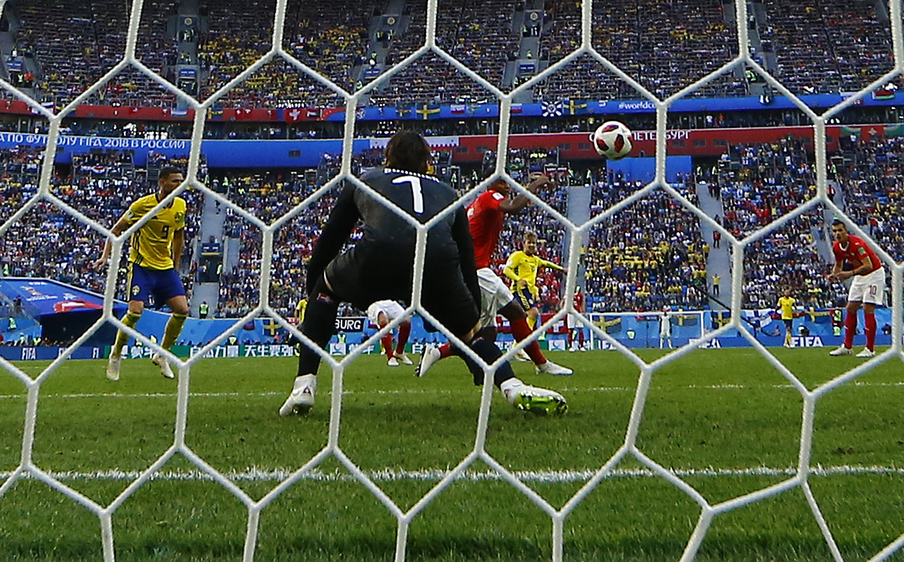 Suedia - Elveția 1-0, în optimile Campionatului Mondial de fotbal Rusia 2018. Eroul Forsberg. Cifră istorică de fani / GALERIE FOTO