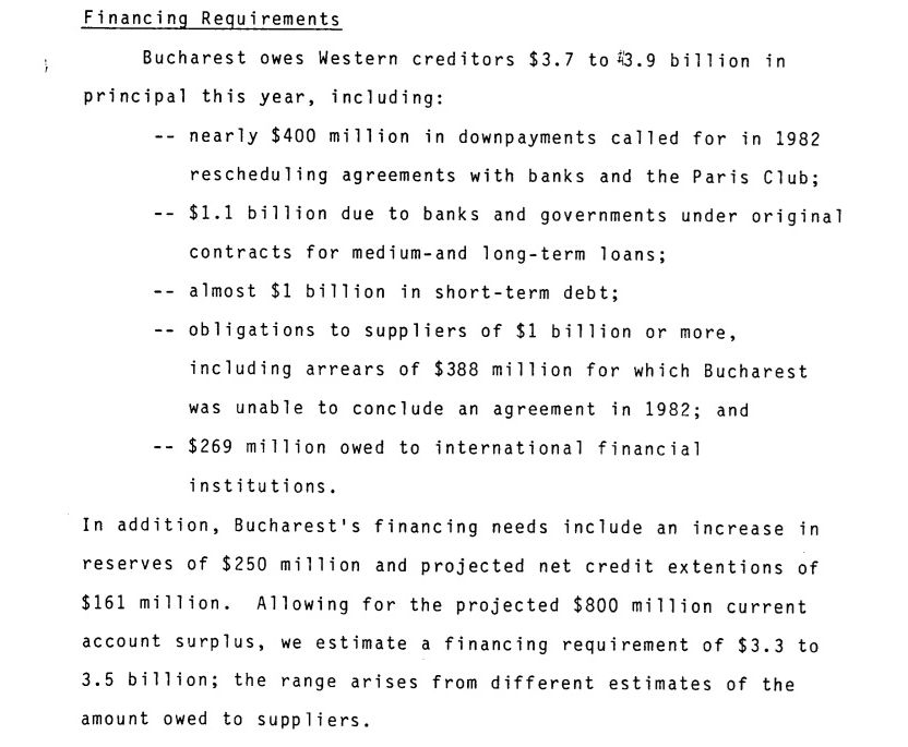 Rapoarte CIA despre falimentul economiei românești, desecretizate. Cum vedeau americanii criza datoriilor din România, din anii ’80