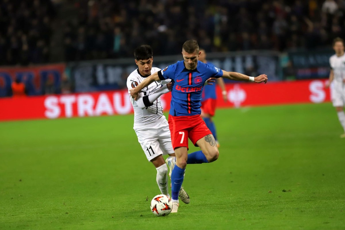 FCSB - Midtjylland 2-0. Gol în secunda 9 și a treia victorie în grupa Europa League pentru echipa lui Gigi Becali