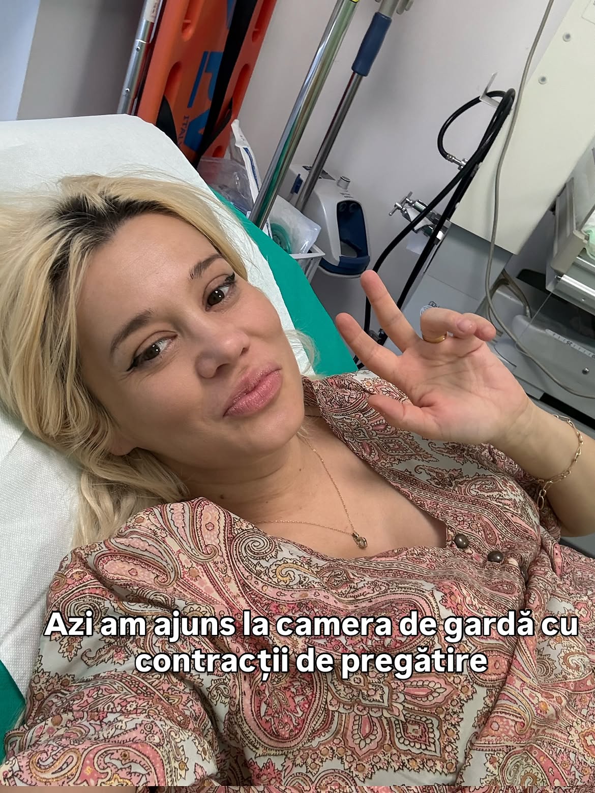 Anisia Gafton a mers la camera de gardă după ce au început contracțiile
