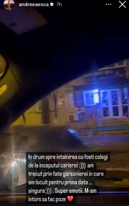 Cum arăta garsoniera în care a locuit Andreea Esca înainte să fie celebră: „Hainele le țineam pe hol”