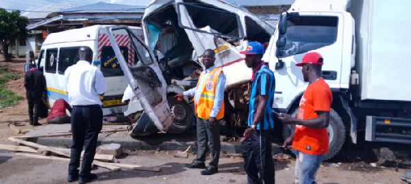 Accident on Accra-Kumasi Highway claims life of Okada rider, injures three