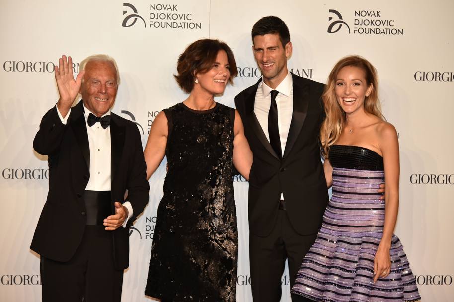 Tenis. Novak Djokovici a fost îmbrăcat la patru ace de Giorgio Armani! Nole și Serena vor face echipă pe teren / GALERIE FOTO