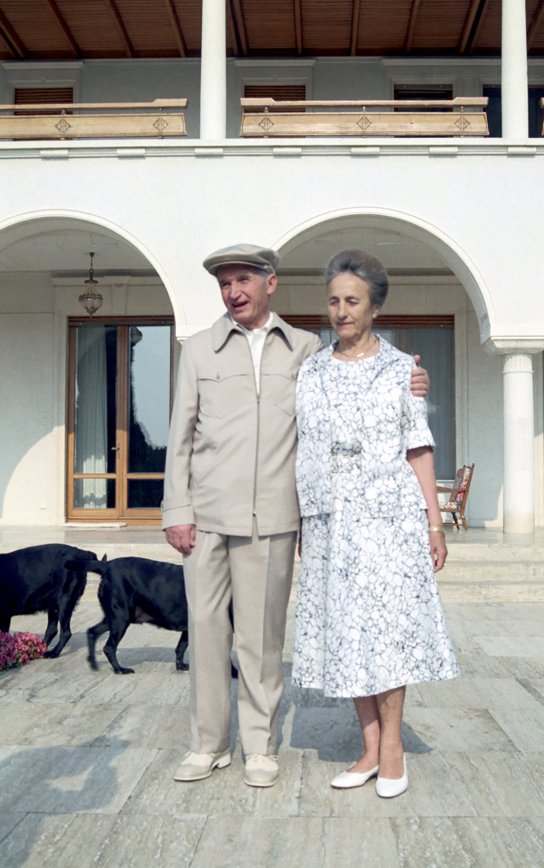 Nadia Comăneci și Elena Ceaușescu