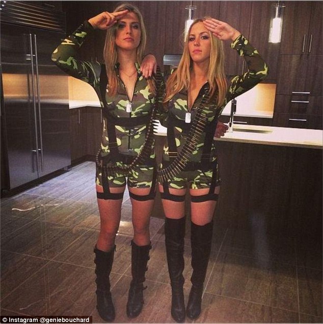 GALERIE FOTO / Eugenie Bouchard şi sora ei geamănă au plecat la ”război”