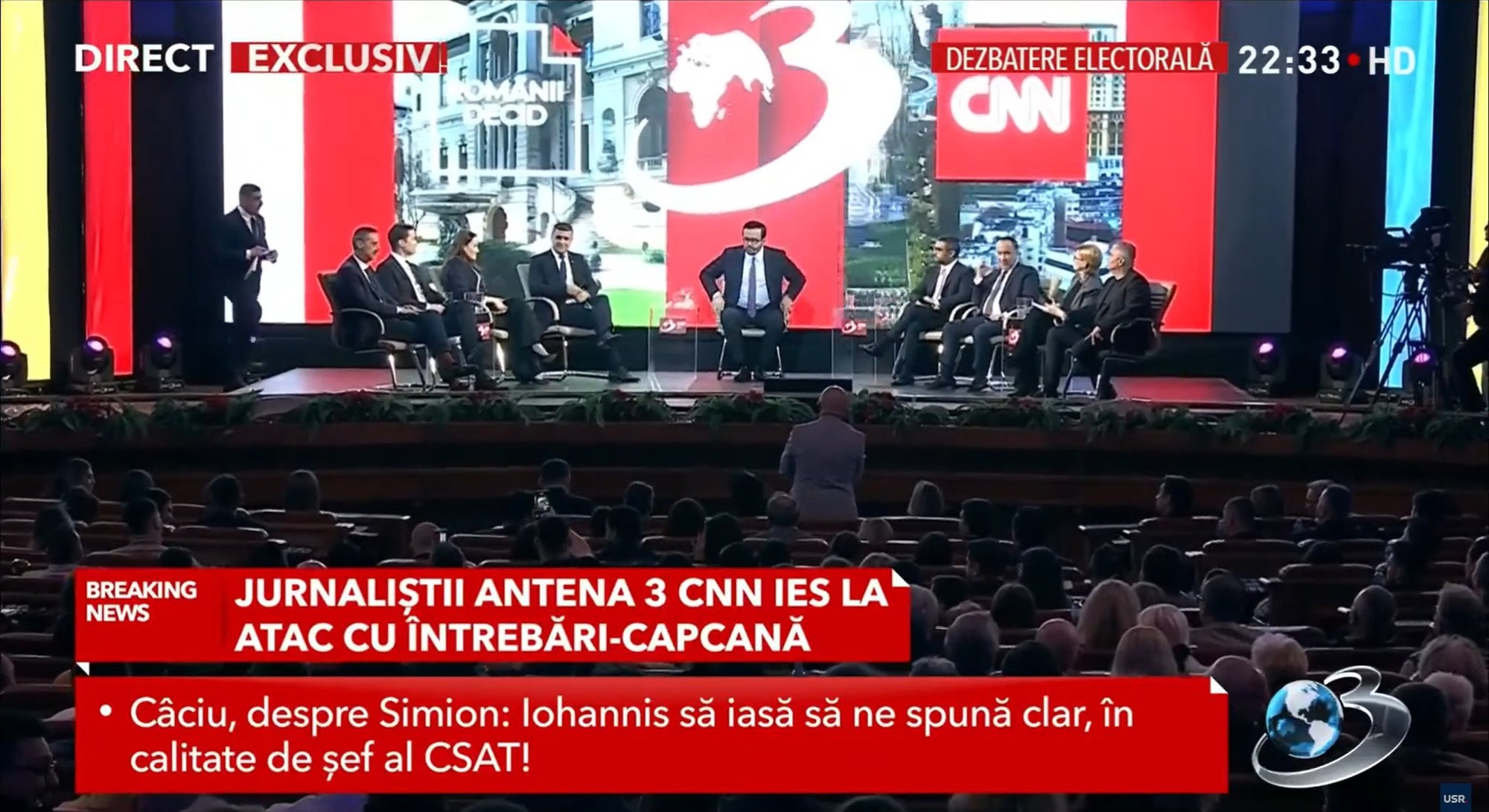 George Simion a intrat peste Mihai Gâdea, în direct, la dezbaterea Antena 3 CNN: „Nu vă învăț reguli de politețe”