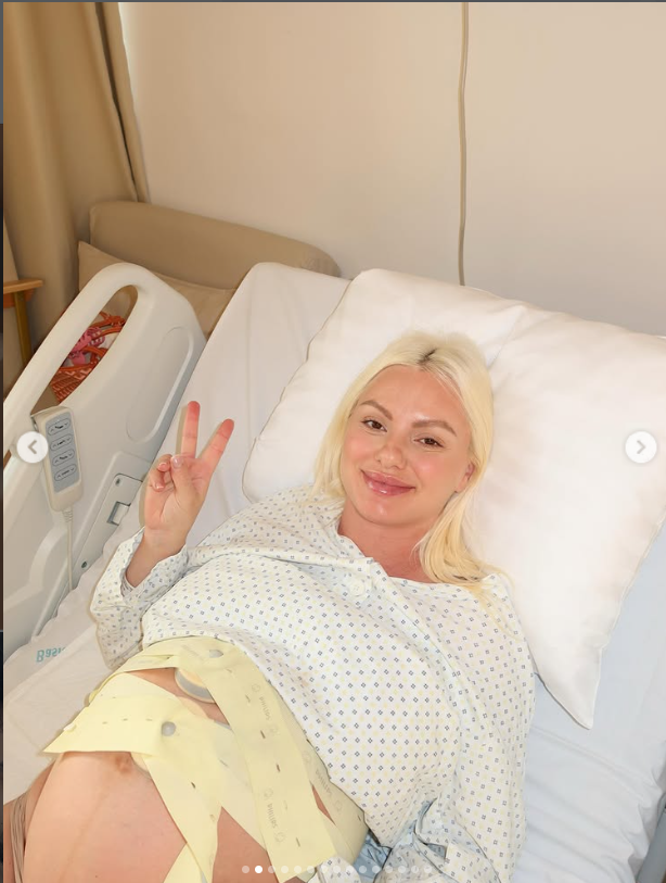 Imagini emoționante cu fetița Alexandrei Stan, în maternitate