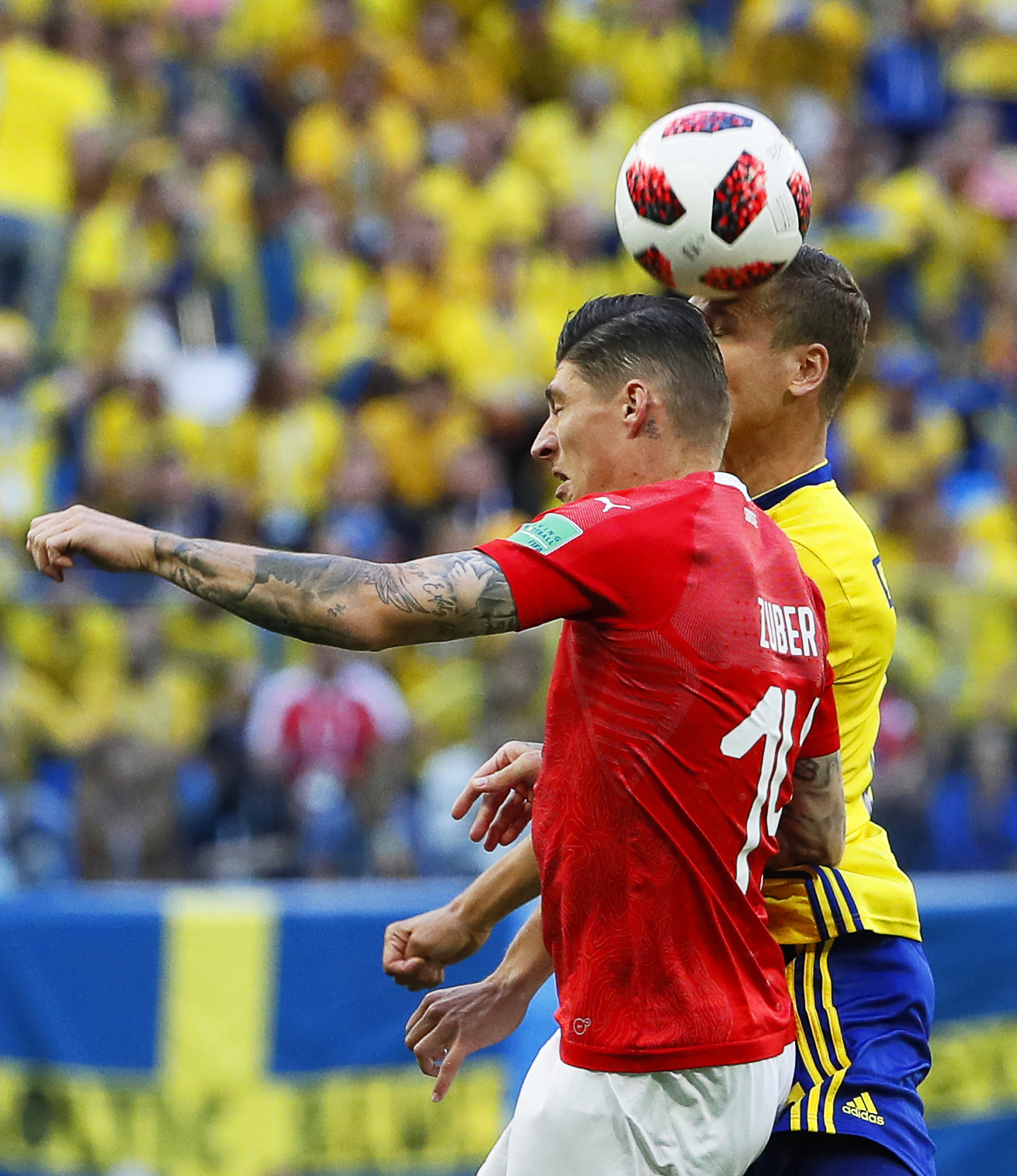 Suedia - Elveția 1-0, în optimile Campionatului Mondial de fotbal Rusia 2018. Eroul Forsberg. Cifră istorică de fani / GALERIE FOTO