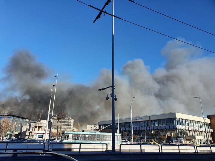 Incendiu puternic în Delta Văcărești. ISU București: Focul a fost provocat