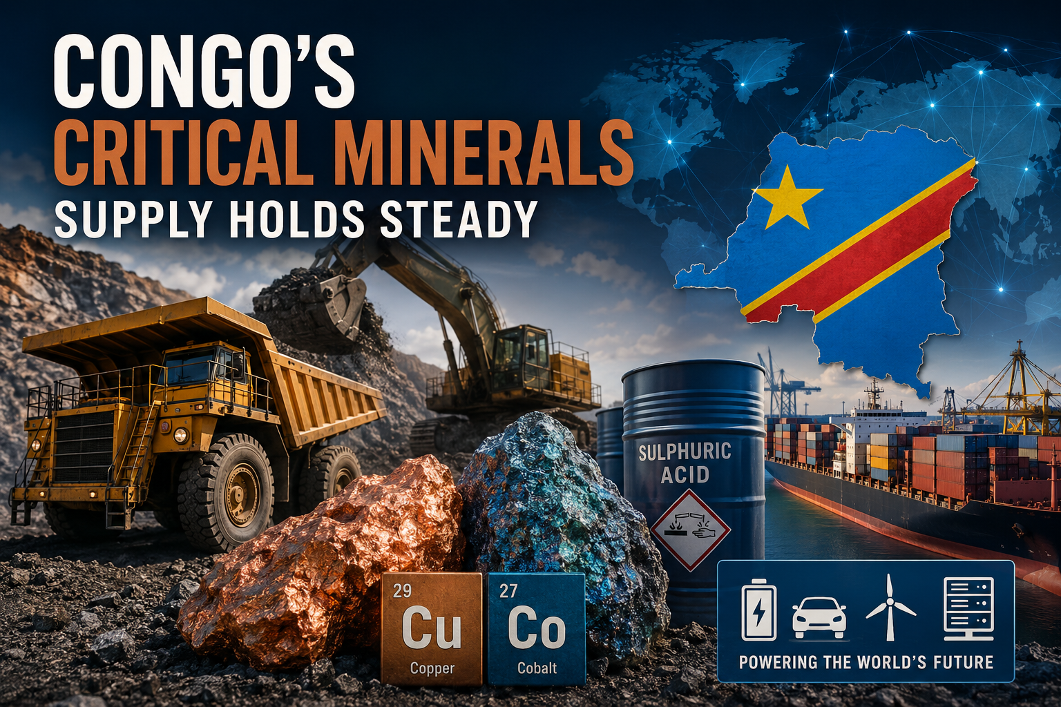 The country behind over 70% of the world’s cobalt says Middle East conflict won’t derail critical mineral supplies