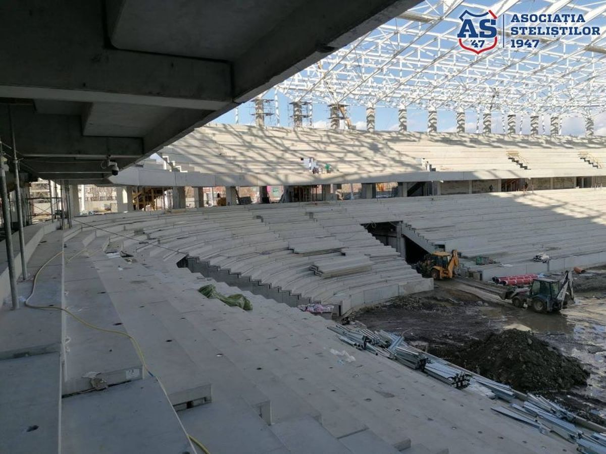 VIDEO Stadionul Steaua se apropie de finalizare. Cum arată acum arena din Ghencea