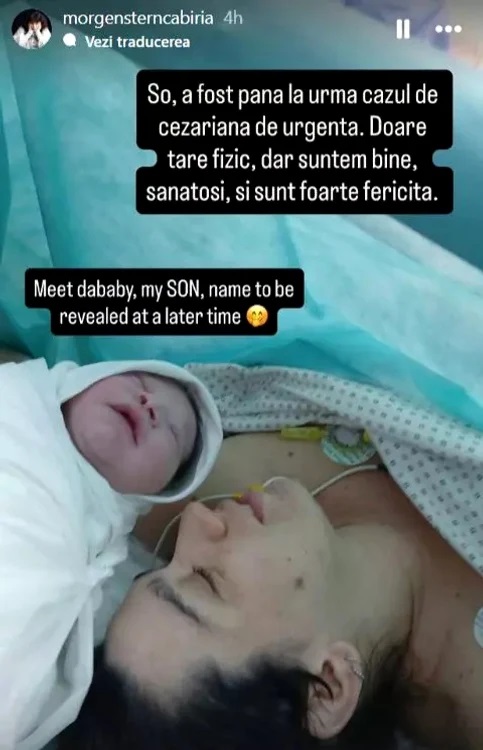 Maia Morgenstern a devenit bunică. Prima imagine cu nepotul actriței