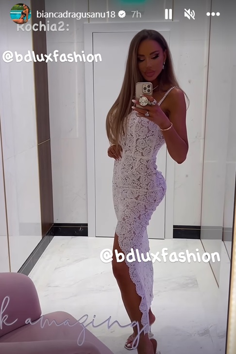 Cum au apărut Bianca Drăgușanu și Gabi Bădălău la nunta atipică a Mariei Constantin. Ea a schimbat două rochii