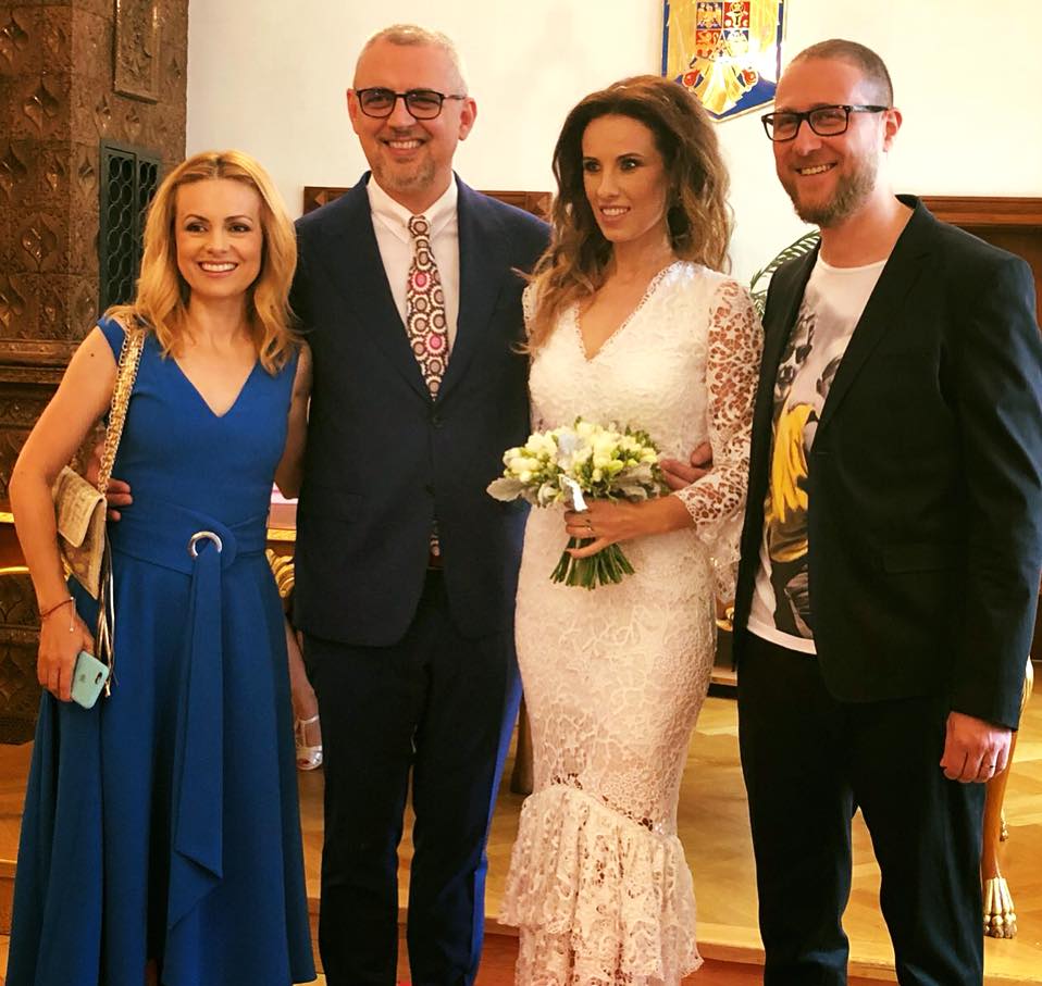 Gabriela Firea a oficiat căsătoria dintre jurnaliștii Ionela Năstase și Vlad Petreanu. "Cu un nod în gât și amintiri năvalnice" | FOTO