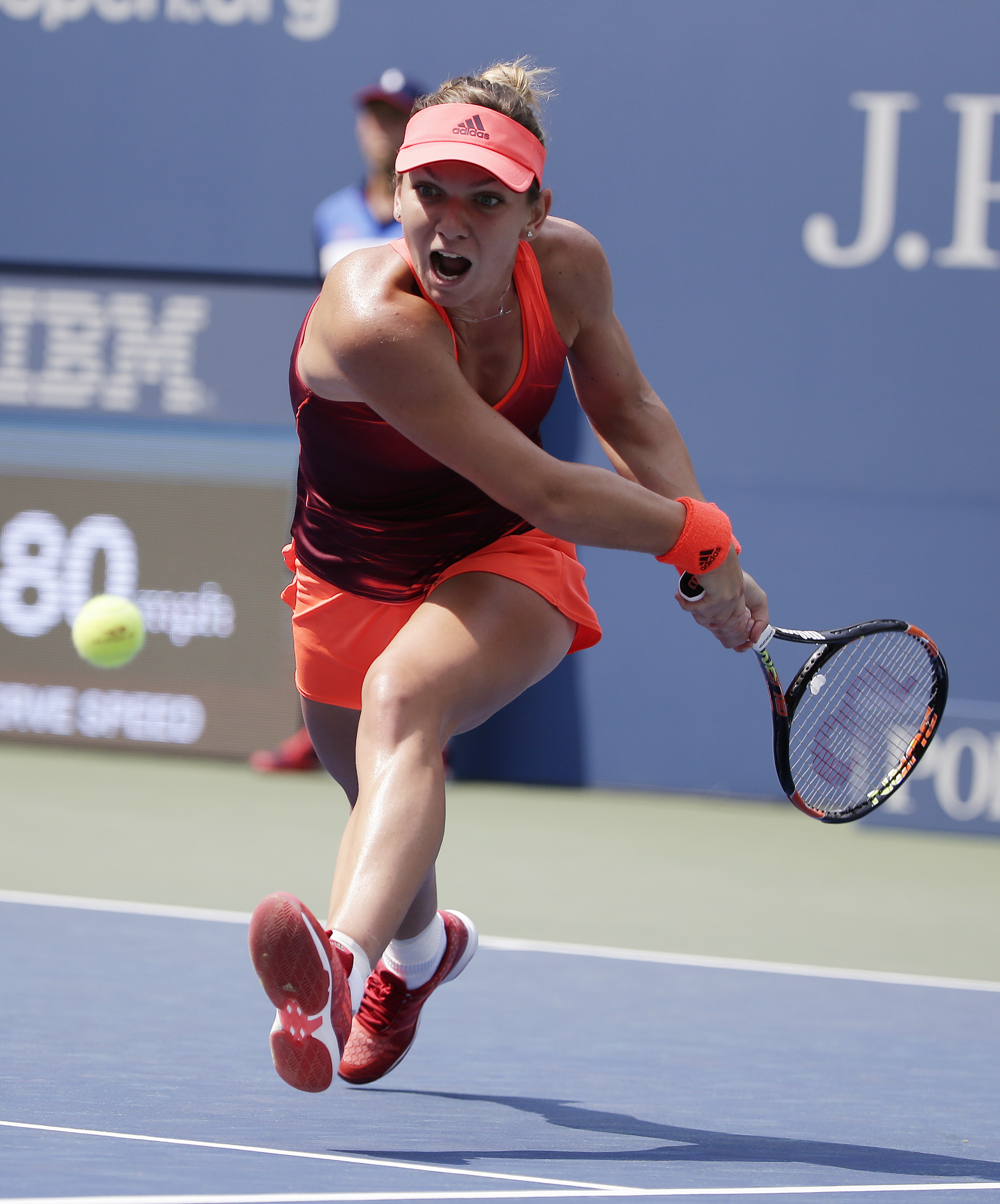 Simona Halep a câștigat în 77 de minute partida cu Katerina Bondarenko și e în turul 3 la US Open. ^”Simona, I love you!”, i-a strigat un american. Ceilalți tricolori intrați joi în concurs au căzut pe capete / LIVE BLOG & GALERIE FOTO