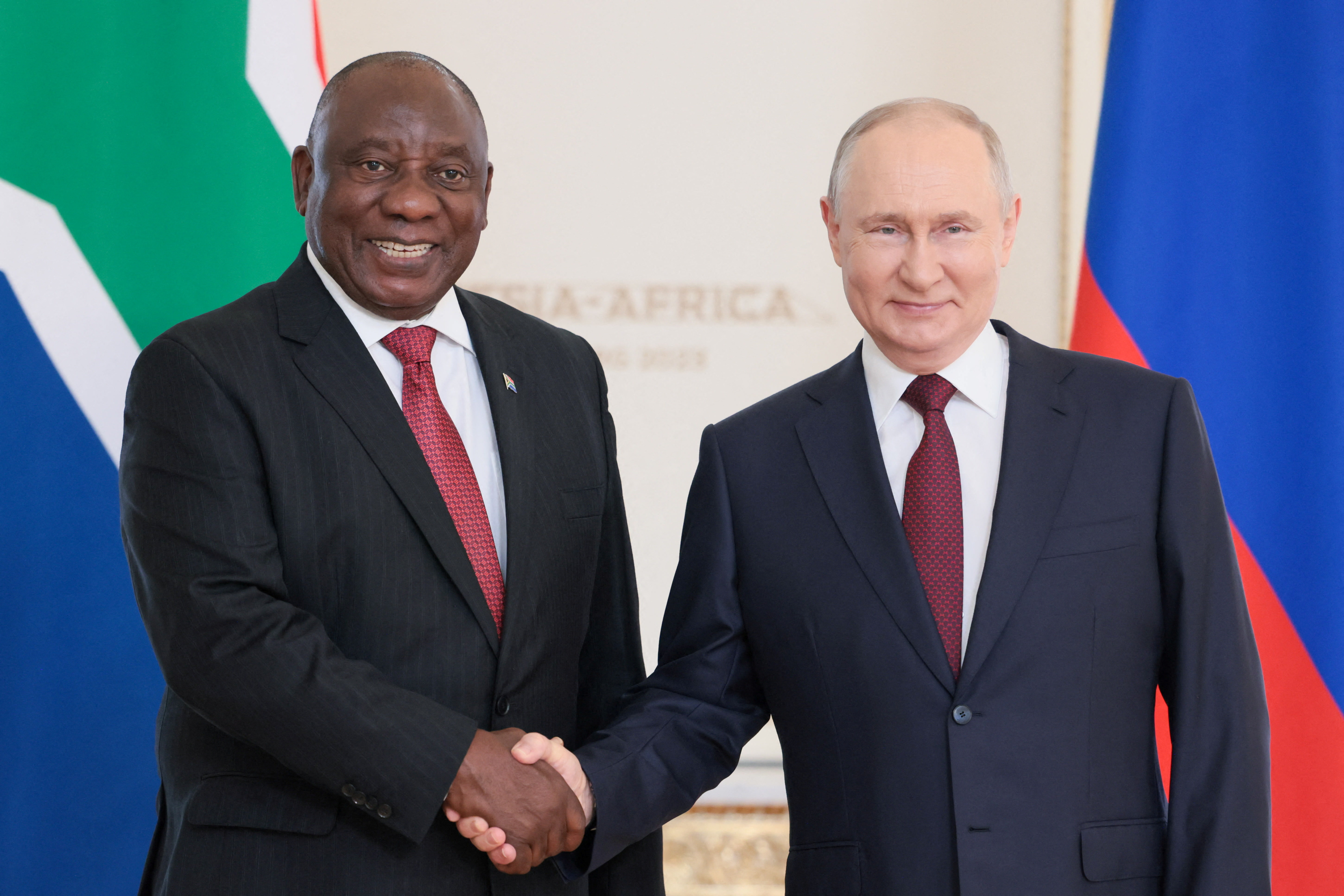 South Africa's Ramaphosa tells Putin Russia is a valued ally