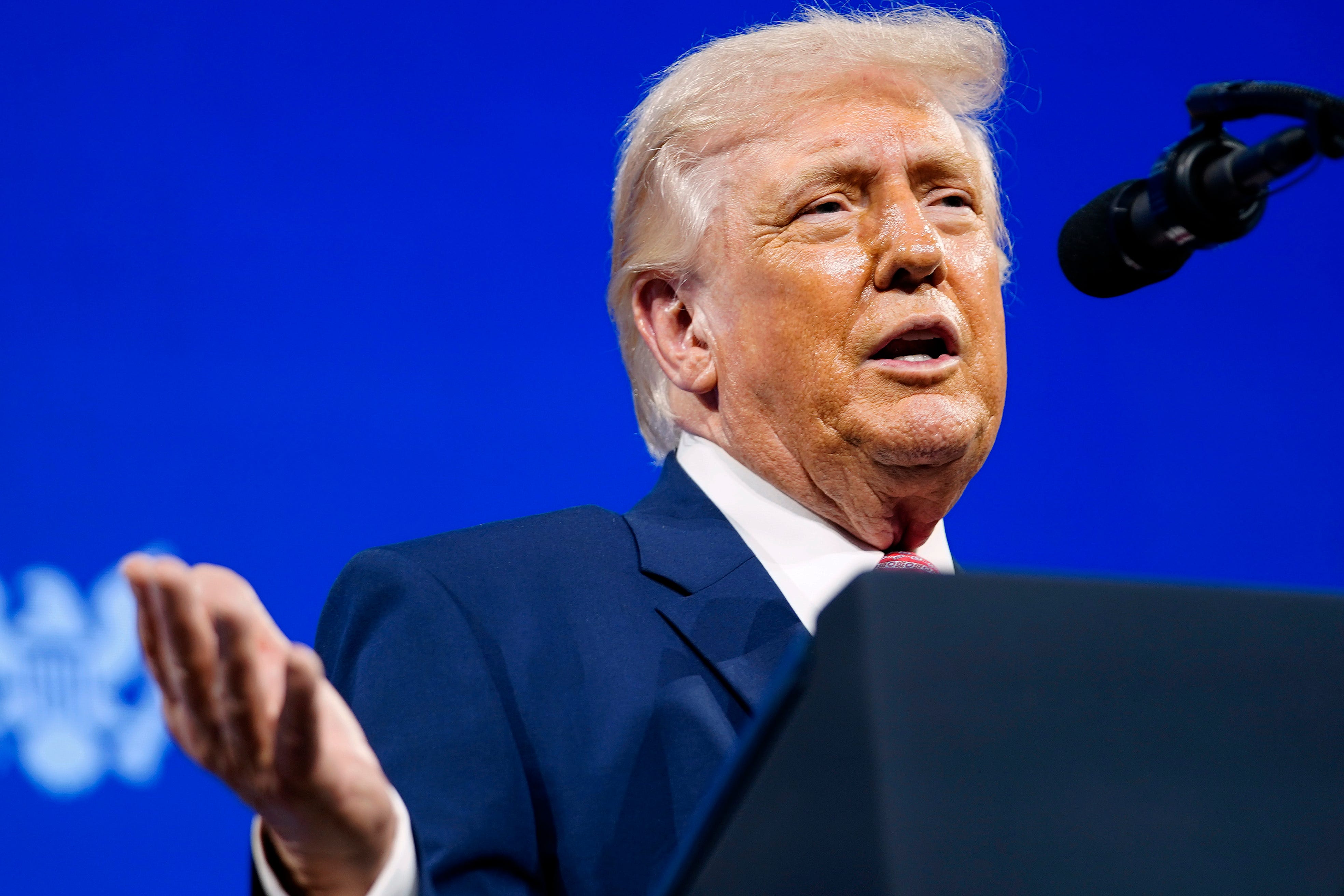 President Donald Trump's address on Iran unsettled markets.Nathan Howard/Getty Images