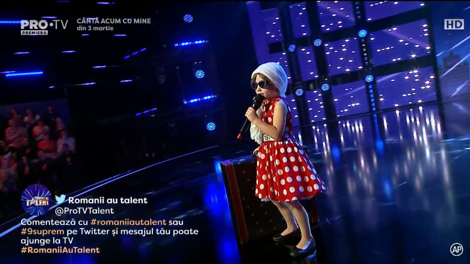 Apariție incredibilă la Românii au talent. Juraților nu le-a venit să creadă pe cine imită o fetiță de 4 ani | FOTO