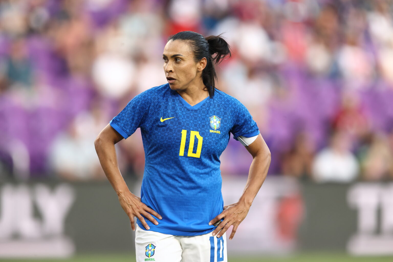 Marta: Brazil footballer announces engagement to lesbian partner Carrie Lawrence